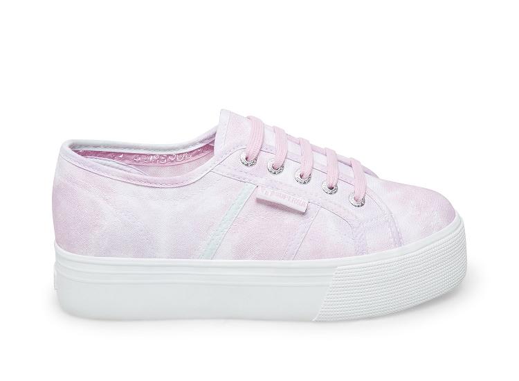 Superga 2790 Fantasy Cotw Violet Tie Dye - Womens Superga Platform Shoes